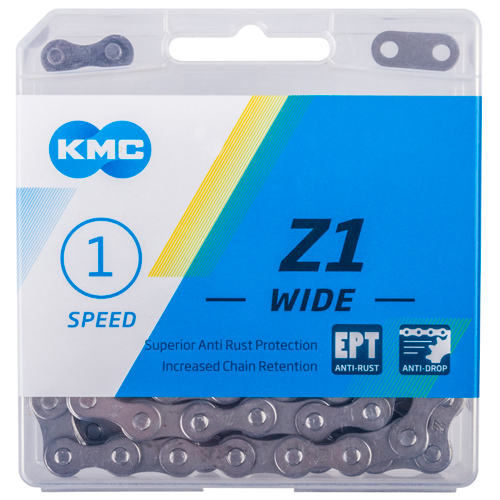 KMC Z1 wide Kette Singlespeed 1/2 x 1/8 128-Glieder Nabenschaltung Pinion longl. - Bild 4