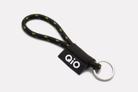 QiO Schlüsselanhänger Schwarz / Grün