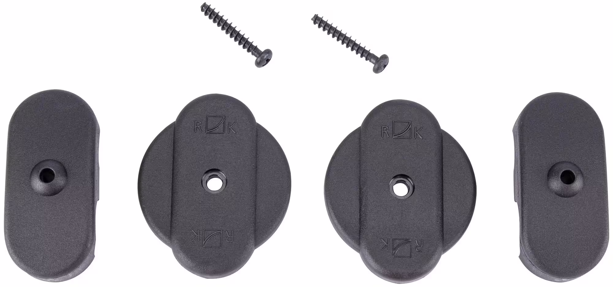 RIXEN & KAUL Korbfix II Befestigung für engmaschige Körbe Schwarz (Paar) – Bild 1