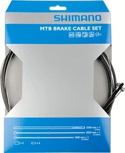 Schwarz Shimano Bremszug-Set Mtb, Mechanisch,